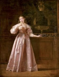 Jeune Femme Liberant Un Canari