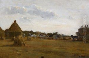 La Moisson. by Charles Francois Pecrus