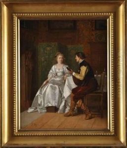 La Serenade by Charles Francois Pecrus