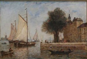Voilier Sur Un Canal Voilier Sur Un Canal