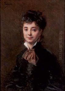 Portrait D'une Elegante, Circa 1890 Portrait D'une Elegante, Circa 1890