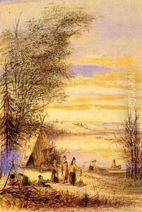 Indian Encampment by the Lake