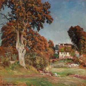 Karslberg. Bag Gaarden Ved Hillerod, Eftermiddag I Octbr. by Viggo Christian Frederick Pedersen