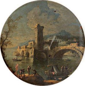 Pecheurs Pres D'un Pont Pecheurs Pres D'un Pont