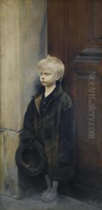 Petit Misere Ou Mendiant Au Chapeau by Fernand Pelez