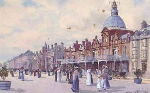 Elegant figures on the esplanade by Warren Williams