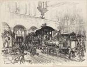 Making War Locomotives by Joseph Pennell