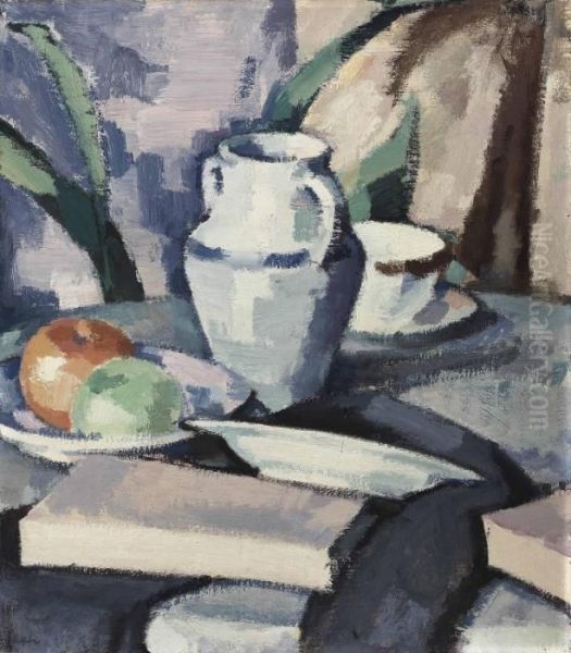 Still Life With Vase And Books - view 1
