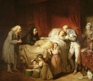 The Last Moments of the Beloved Wife, 1784 by Pierre-Alexandre Wille