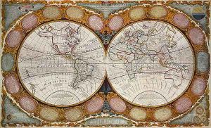 A New and Correct Map of the World, 1770-97 by Robert Wilkinson