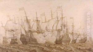 Battle of the Gabbard after 1653 by Heerman Witmont