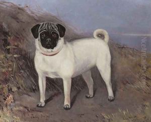 Portrait of a pug-dog named Judy Ju-Ju, 1888 by Lucy Waller