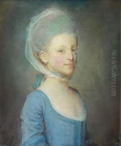 Portrait D'une Jeune Femme Coiffee D'une Fanchon De Gaze Rayee Portrait D'une Jeune Femme Coiffee D'une Fanchon De Gaze Rayee