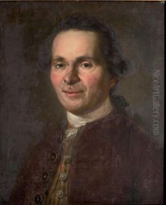 Portrait D'homme Au Gilet Raye