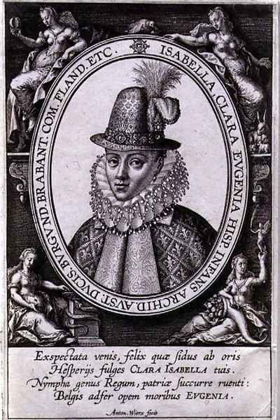 Portrait of Isabella Clara Eugenia of Austria (1566-1633) wife of Albert, Archduke of Austria (1559-1621) - view 1