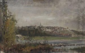 Village Et Clocher Sur La Butte. Village Et Clocher Sur La Butte.