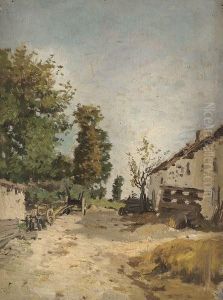 Cour De Ferme Et Fumier.