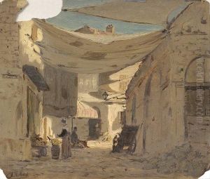 Arles, Marchandes Abritees Du Soleil Par De Grandes Toiles.