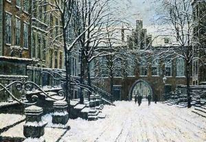 Mariacka Street, Gdansk in Winter, c.1920 by Willibald Werner