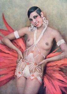 Josephine Baker (1906-75 by Walery, Stanislas