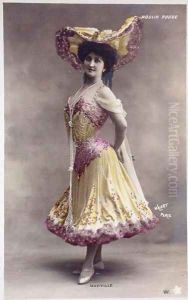 Post Card of Marville (a dancer at the Moulin Rouge) by Walery, Stanislas