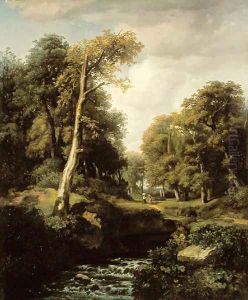 Landscape, 1850 by August Weber