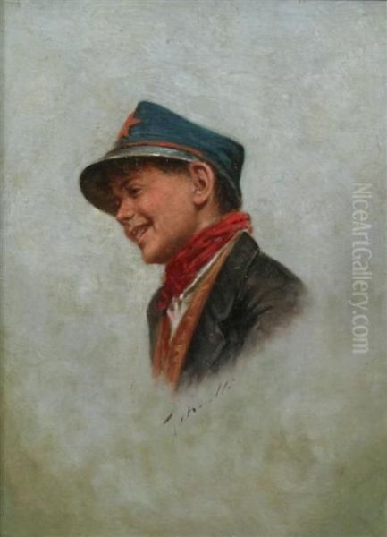 Portrait Of Boy In Hat With Star - view 1