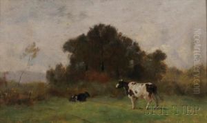 Cows In A Summer Field by Jean Pezous