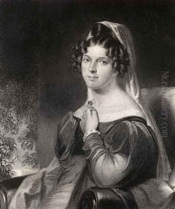 Felicia Dorothea Hemans, engraved by W.Holl, from 'The National Portrait Gallery, Volume 1, published c.1820 by William Edward West