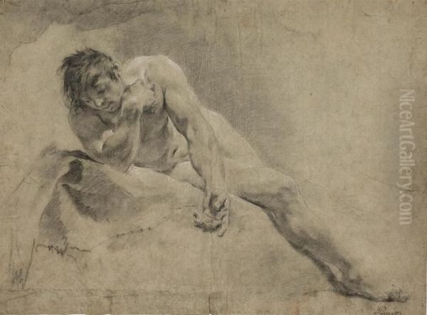 A Reclining Male Nude - view 1