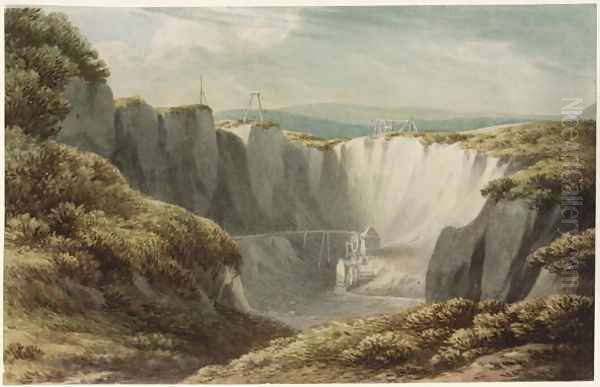 The Tin Mine at Carclaise, Cornwall, c.1800 - view 1