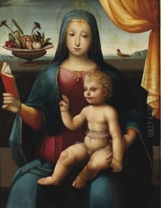 Vierge A L'enfant by Andrea Piccinelli Il Brescianino