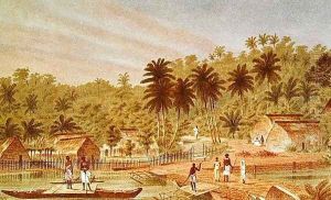 Village of Ngaloa, Kandan, Fiji, from At Anchor by J.J. Wild Village of Ngaloa, Kandan, Fiji, from At Anchor by J.J. Wild