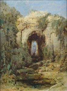 Uberwachsene Ruine Eines Tores by August Bedrich Piepenhagen
