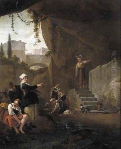 Interior of a Cave c. 1640 by Thomas Wijck