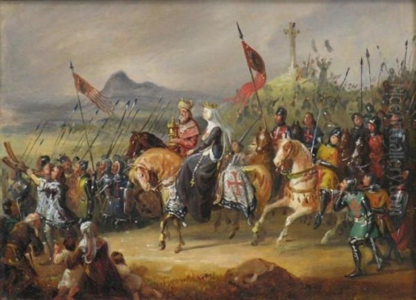 Marguerite De France, Reine De Hongrie, Menant Les Hongrois Lors De La Croisade De 1196 - view 1
