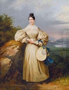 Junge Frau Mit Sommerhut Junge Frau Mit Sommerhut