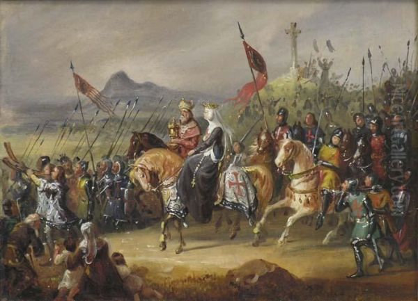 Marguerite De France,reine De Hongrie, Menant Les Hongrois Lors De La Croisade De1196 - view 1