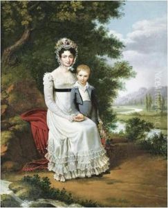 Portrait D'une Femme Et De Son Enfant Portrait D'une Femme Et De Son Enfant