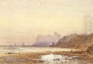 Coast at Whitby with the Abbey Beyond