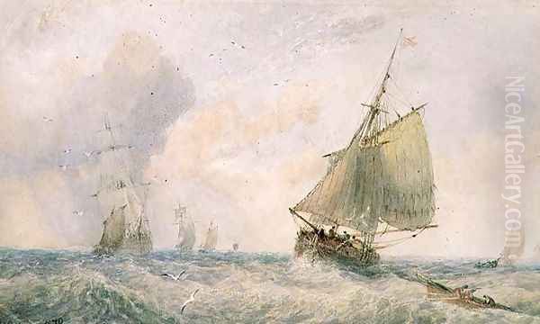 Shipping off Whitby, 1879 - view 1