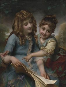 Reading Lesson by Etienne Adolphe Piot