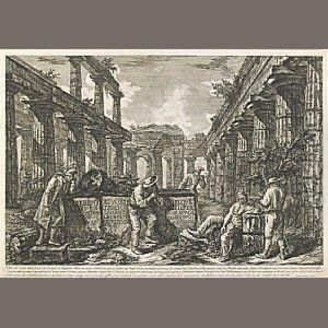 Vue Des Restes Interieurs Du
Temple De Neptune (frontispiece)..., From Differentes Vues...de Pesto by Giovanni Battista Piranesi