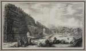 Veduta Degli Avanzi Del Castro Pretorio Nella Villa Adriania A Tivoli by Giovanni Battista Piranesi