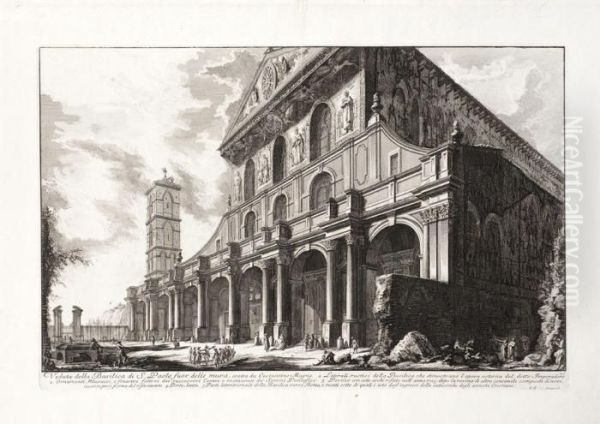 Veduta Della Basilica Di S. Paolo Fuor Delle Mura - view 1