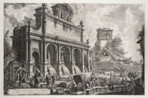 Veduta Del Castello Dell' Acqua Paola by Giovanni Battista Piranesi