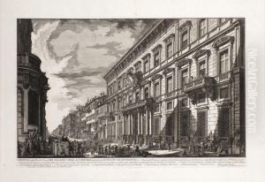 Veduta Del Palazzo Dell' Accademia Di Francia by Giovanni Battista Piranesi