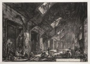 Veduta Di Un Eliocamino (villa D'hadrien) by Giovanni Battista Piranesi