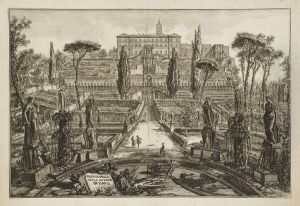 Veduta Della Villa Vstense In Tivoli by Giovanni Battista Piranesi
