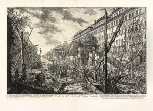 Veduta Del Porto Di Ripa Grande by Giovanni Battista Piranesi